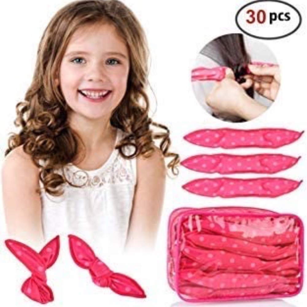 Kids Heatless Hair Rollers Foam Hair Curlers